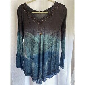 Greater Goods Boho Top Tie Dye Sz S/M Tunic